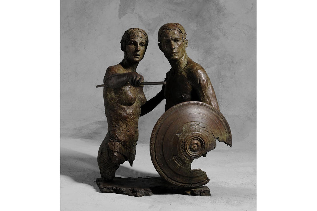 Thésée et l'Amazone Bronze Fine Sculpture by Christophe Charbonnel (SOLD OUT)