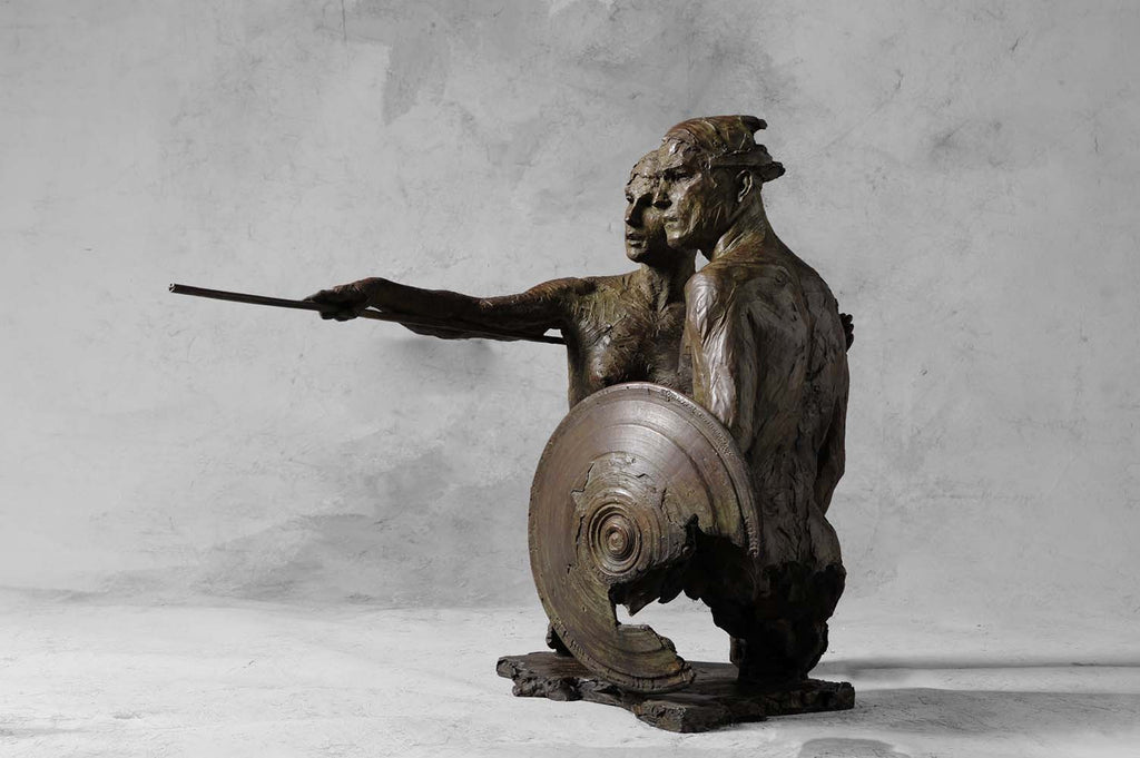 Thésée et l'Amazone Bronze Fine Sculpture by Christophe Charbonnel (SOLD OUT)