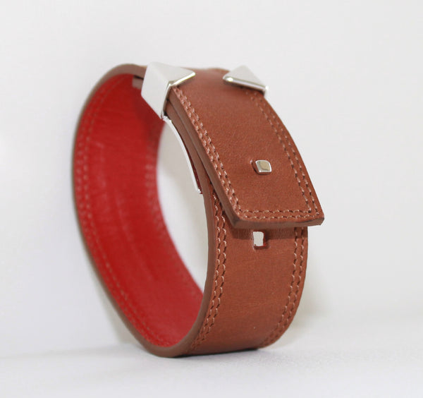 Le Lien 21MM – Chocolate Madras Goatskin Bracelet by Anonyme Paris