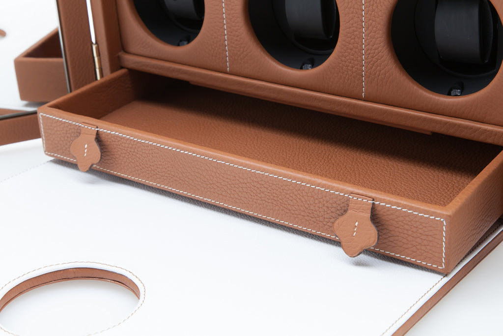 Le Temps IX Luxury Watch Winder for 9 watches by Maltier le Malletier & La Perfection Louis