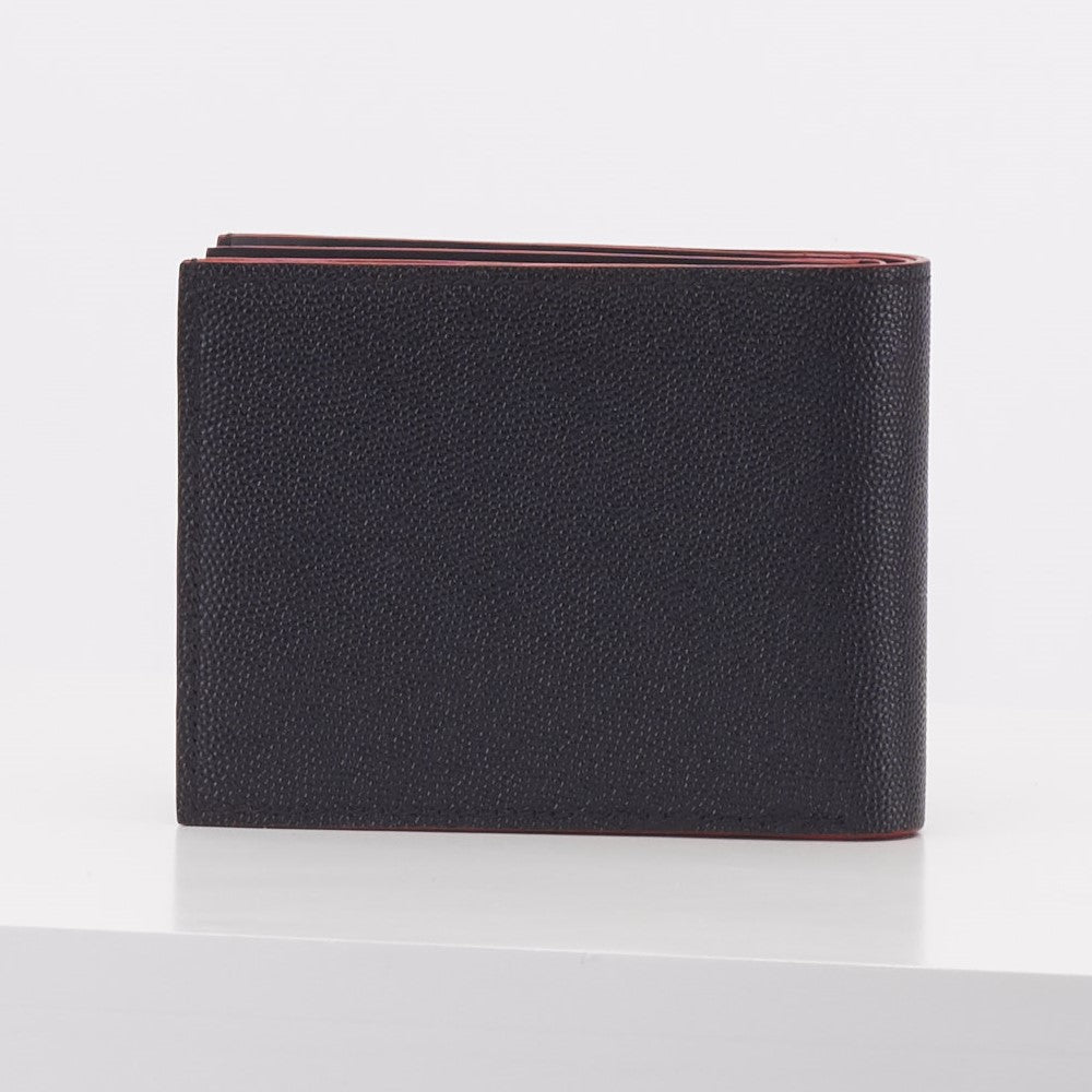 Made in FRANCE Gambetta Luxury Wallet in Black Goatskin Caviar by Anonyme Paris (16 credit card slots)