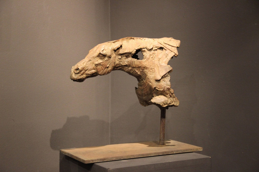 Tête de Cheval I Bronze Fine Sculpture by Christophe Charbonnel (last piece 8/8 in the world)