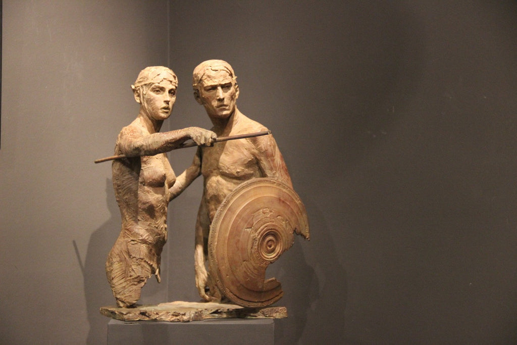 Thésée et l'Amazone Bronze Fine Sculpture by Christophe Charbonnel (SOLD OUT)