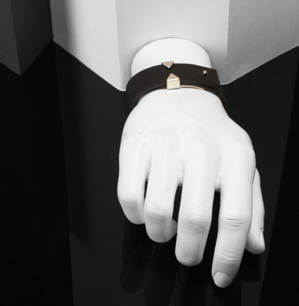 Le Lien 21MM – Black Madras Goatskin Bracelet by Anonyme Paris