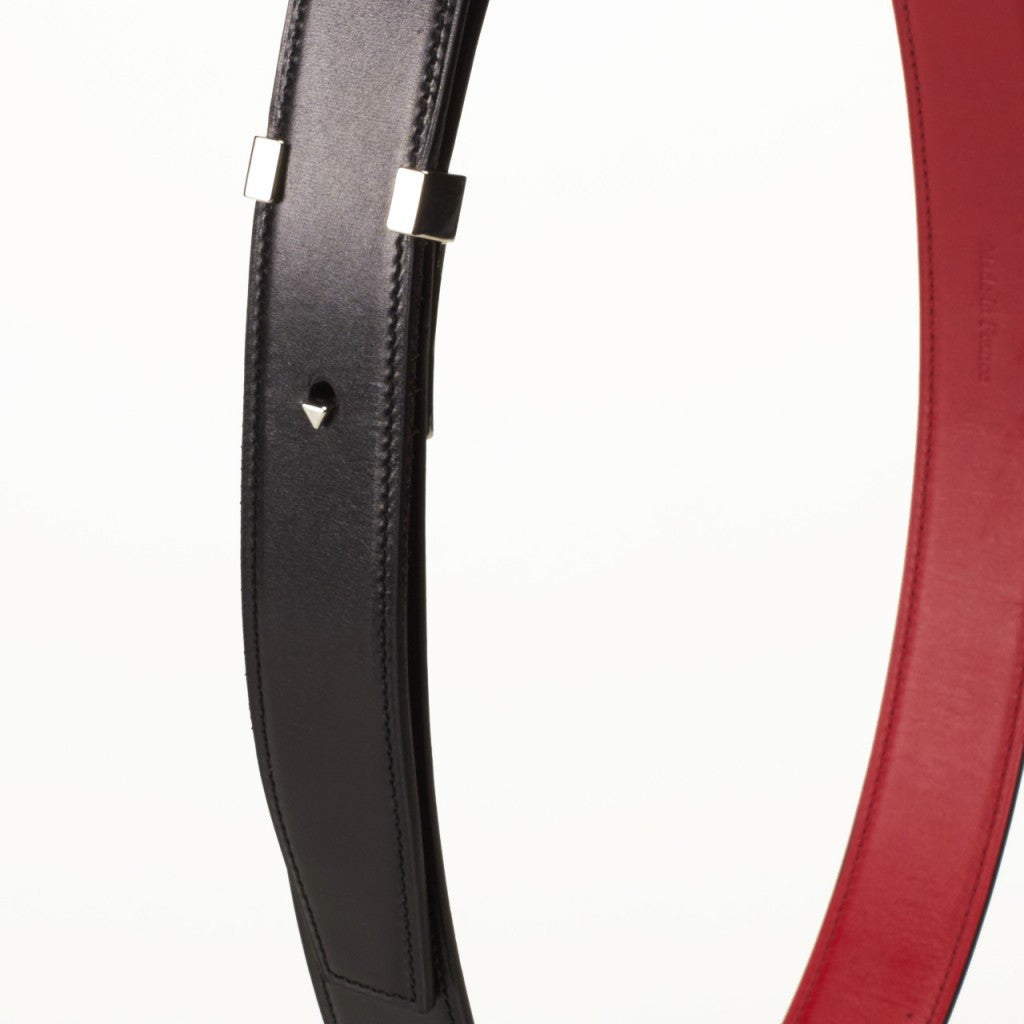 Liane Black Box Leather Belt by Anonyme Paris