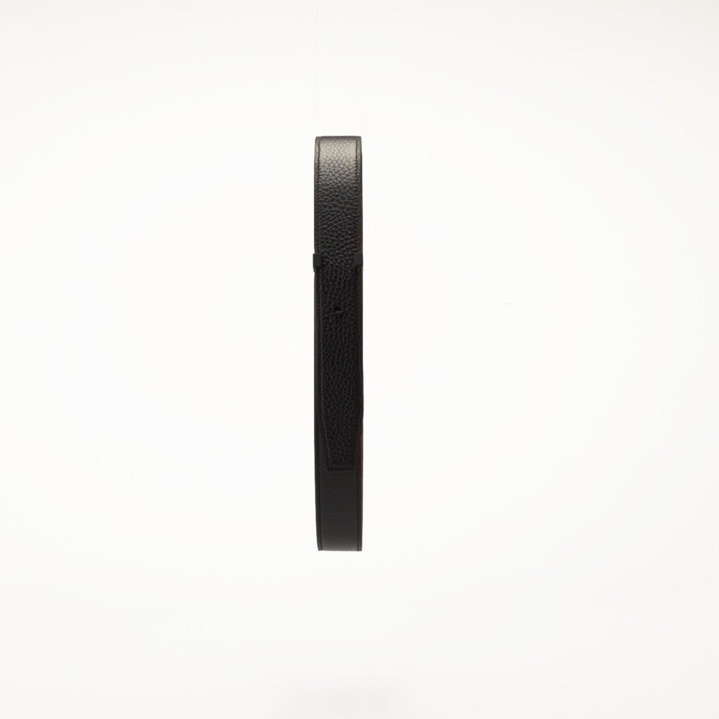 Liane Belt in Black Taurillon Leather by Anonyme Paris