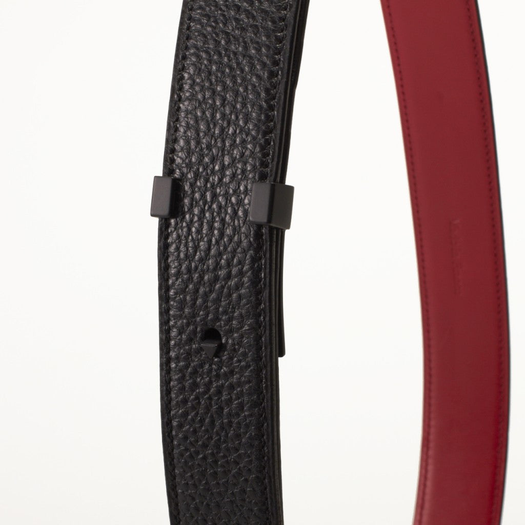 Liane Belt in Black Taurillon Leather by Anonyme Paris