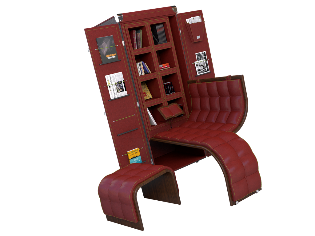 Bookshelf Trunk by Maltier le Malletier