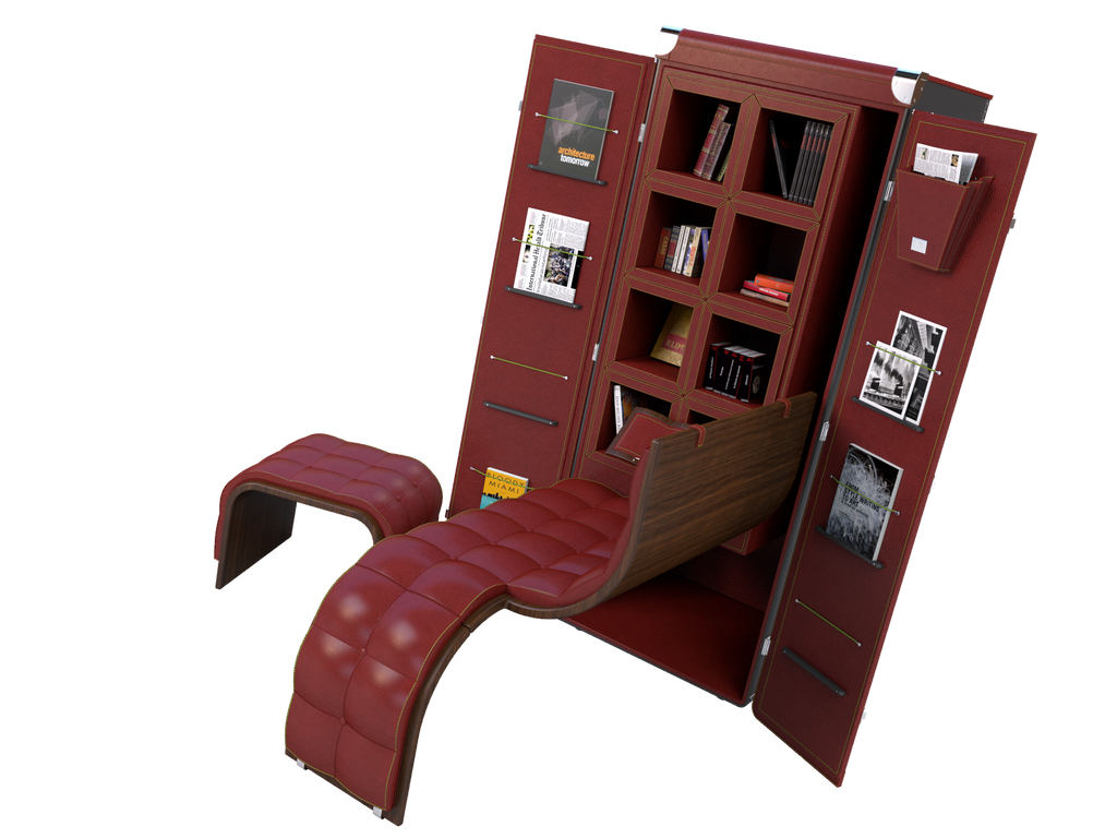 Bookshelf Trunk by Maltier le Malletier