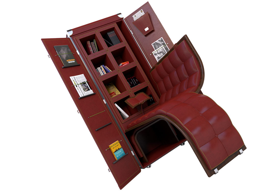 Bookshelf Trunk by Maltier le Malletier