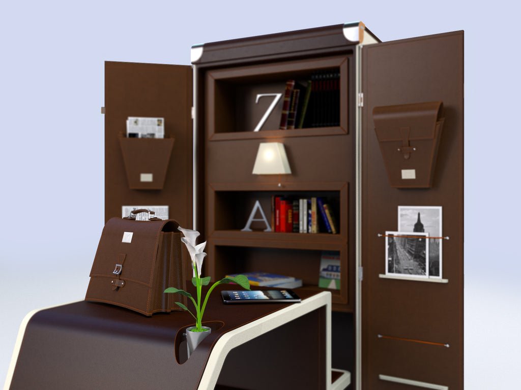 Desk Trunk by Maltier le Malletier (made in FRANCE)