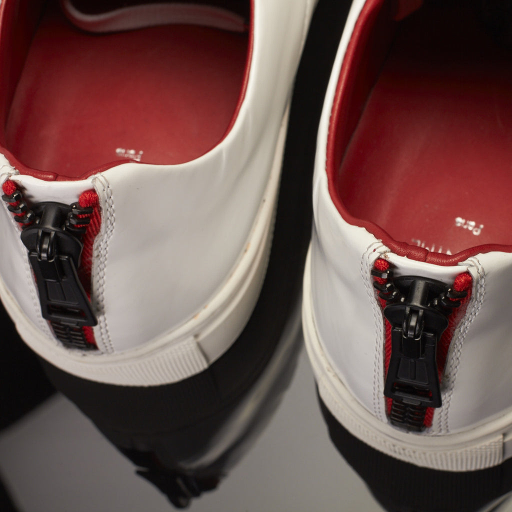 Vali Luxury Sneakers in White Spazzolato by Anonyme Paris