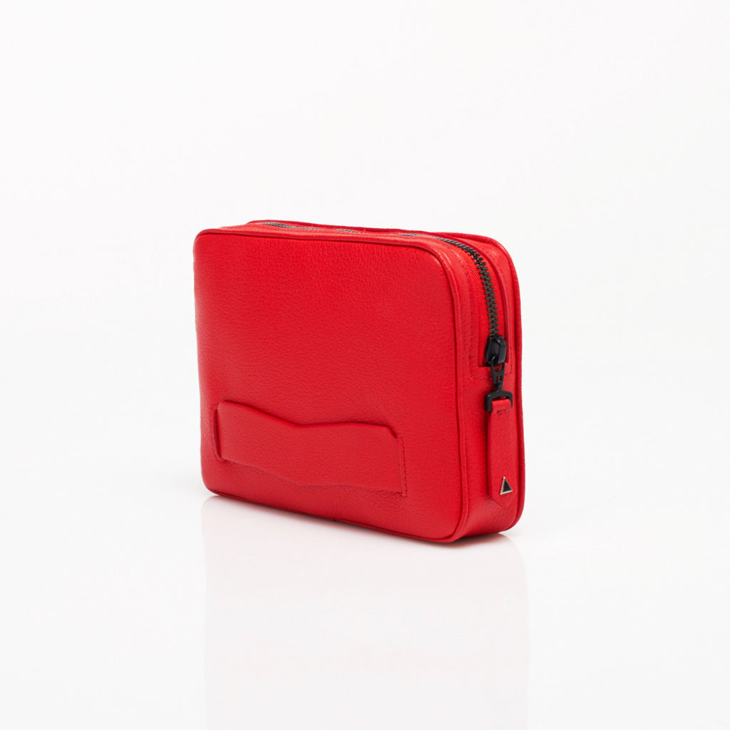 Palais Royal Luxury Clutch Bag in Red Buffalo by Anonyme Paris