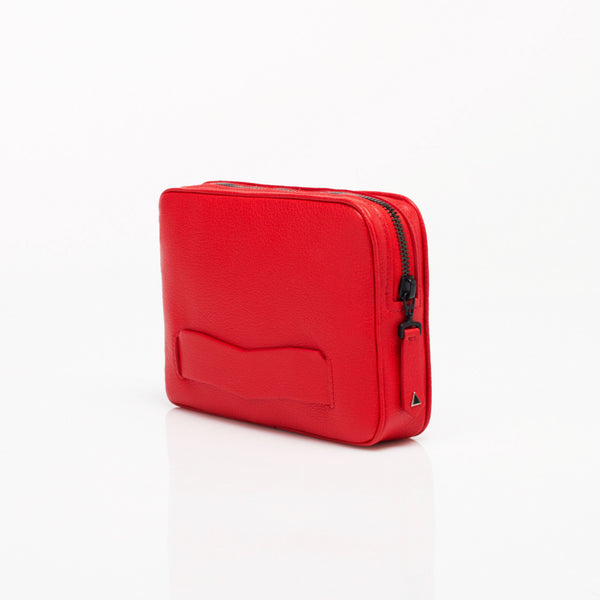 Palais Royal Luxury Clutch Bag in Red Buffalo by Anonyme Paris