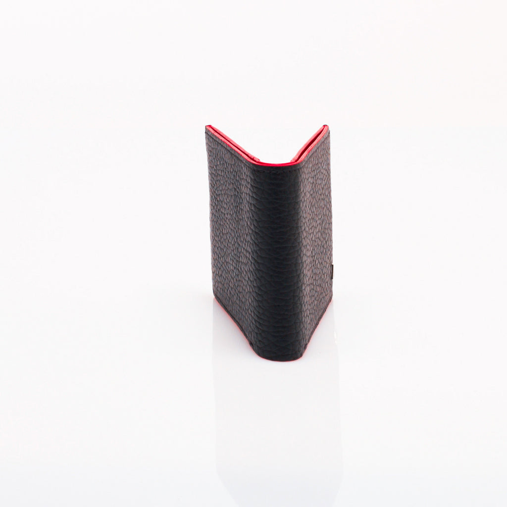 Made in FRANCE Tourny Luxury Wallet in Black Taurillon by Anonyme Paris (8 credit card slots)