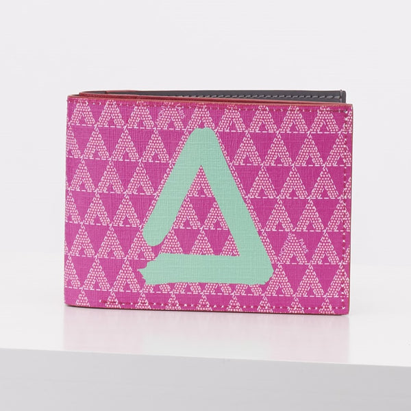 Made in FRANCE Tourny Luxury Wallet in Pink by Anonyme Paris (8 credit card slots)