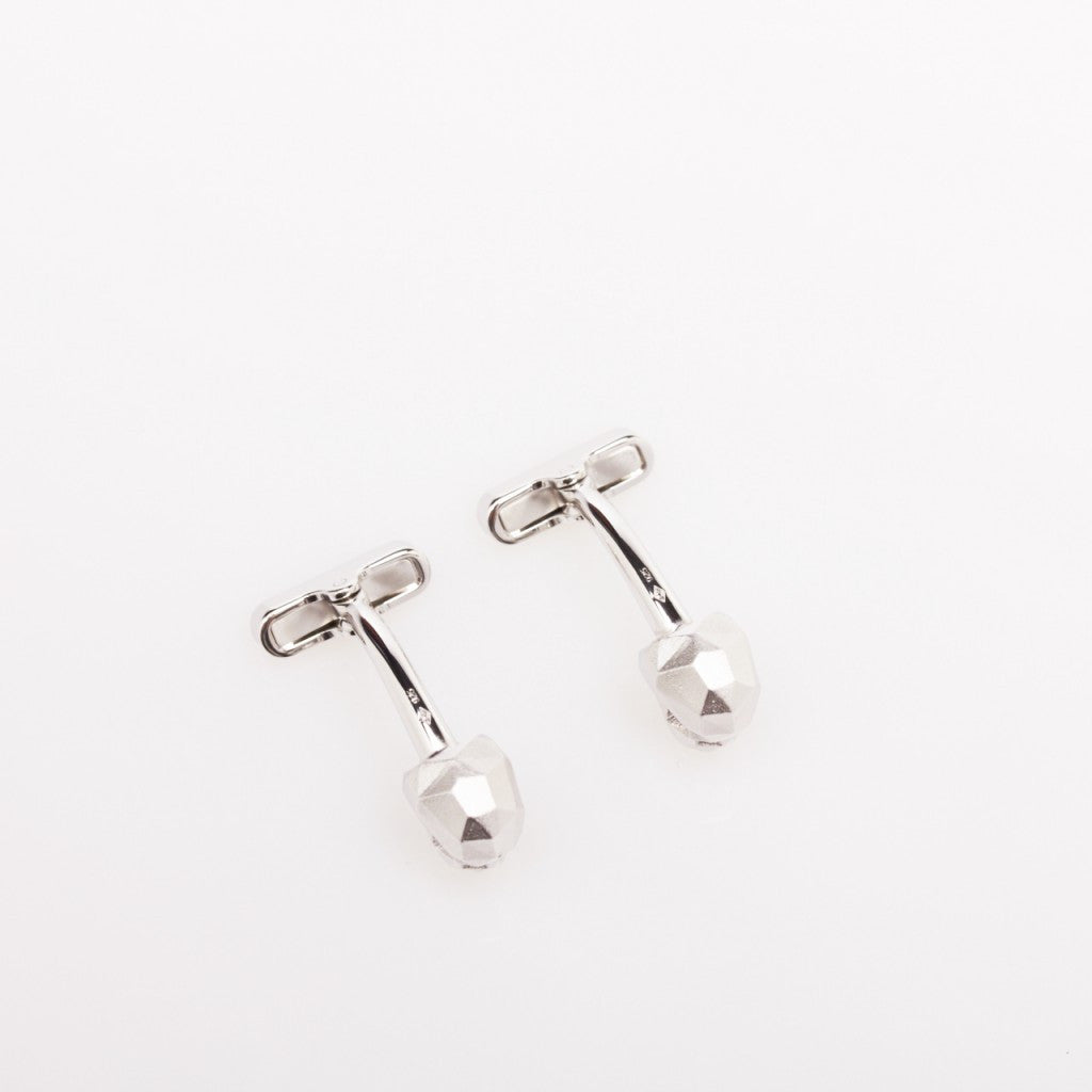 Made in FRANCE Faceted Skull Cufflinks by Anonyme Paris