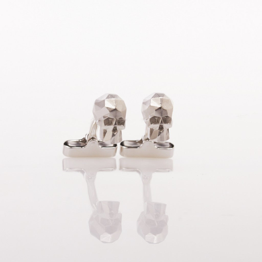 Made in FRANCE Faceted Skull Cufflinks by Anonyme Paris