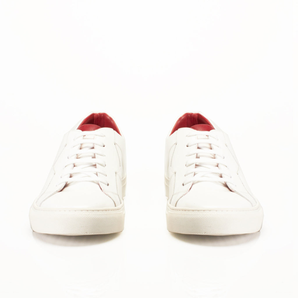 Vali Luxury Sneakers in White Spazzolato by Anonyme Paris