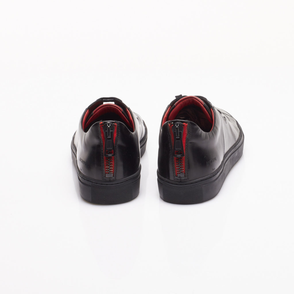 Vali Luxury Sneakers in Black Spazzolato by Anonyme Paris
