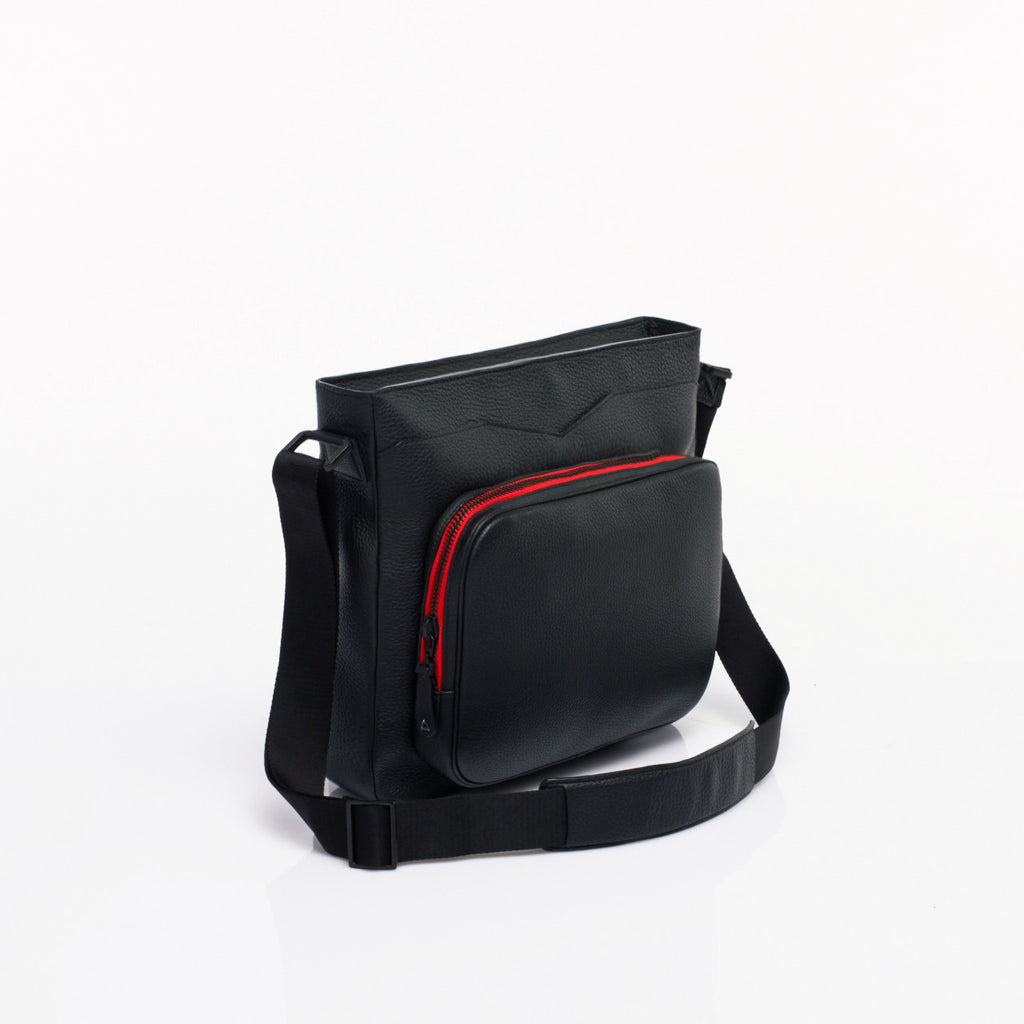 Made in FRANCE Vavin Luxury Satchel in Black Taurillon Leather by Anonyme Paris