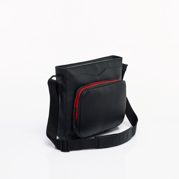 Made in FRANCE Vavin Luxury Satchel in Black Taurillon Leather by Anonyme Paris