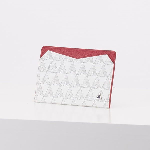 Made in FRANCE Victoire Credit Card Holder in White (2 credit card slots) by ANONYME Paris