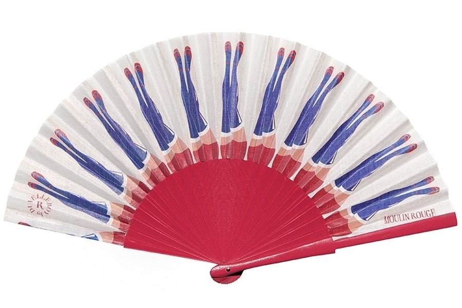 Moulin Rouge hand-fan by Duvelleroy Paris made in FRANCE