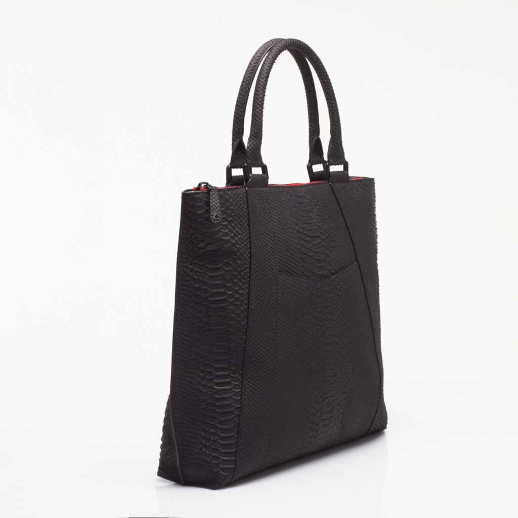 Made in FRANCE TERNES Luxury Tote Bag in Imitation Python Leather by Anonyme Paris