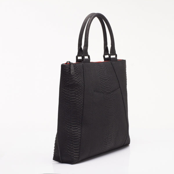 Made in FRANCE TERNES Luxury Tote Bag in Imitation Python Leather by Anonyme Paris