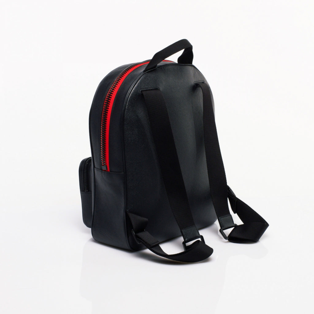 Made in FRANCE DUROC Luxury Backpack in Black Taurillon Leather by Anonyme Paris