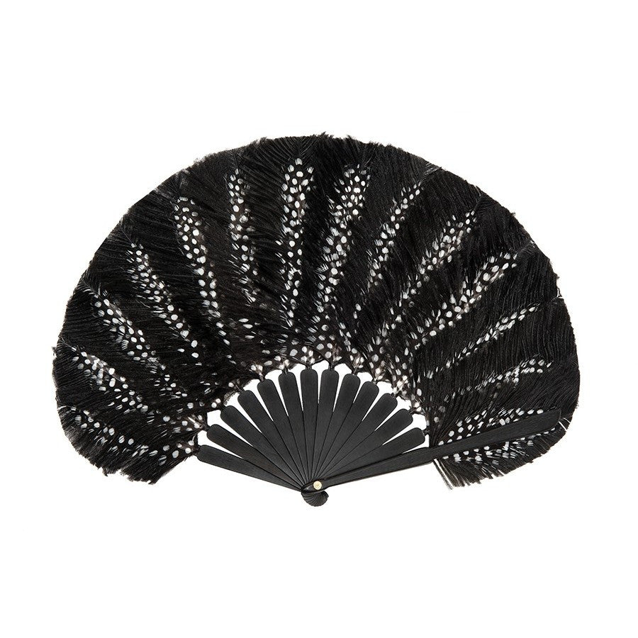 Luxury Polka hand-fan by Duvelleroy Paris made in FRANCE